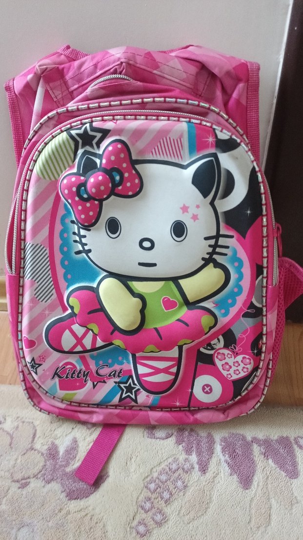 Renkli Pembe Çocuk Okul Çantası - Görsel 2