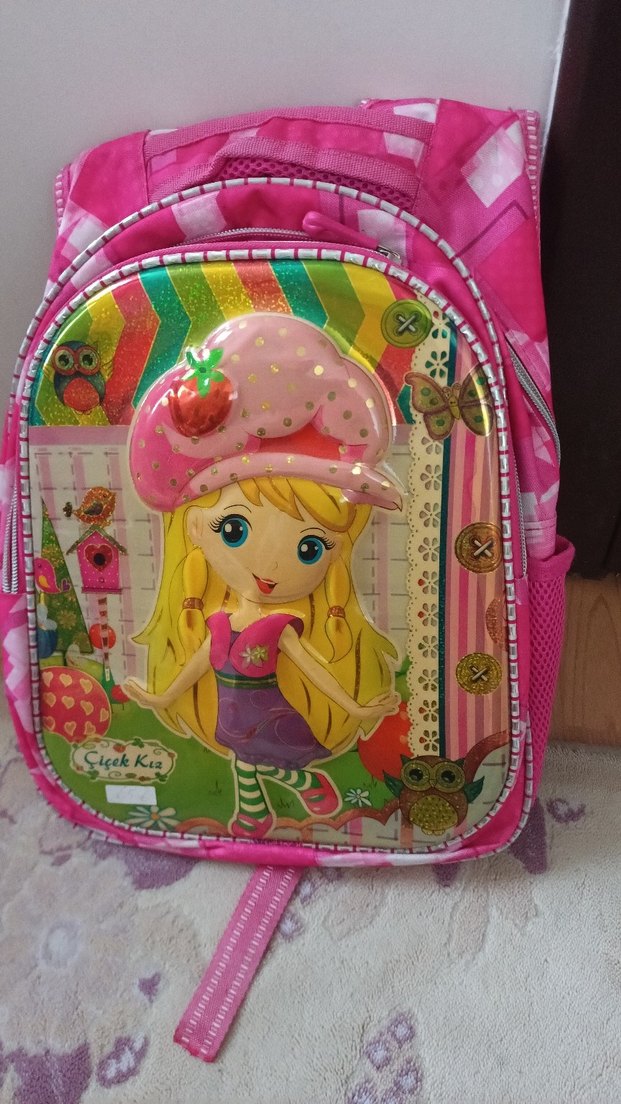 Renkli Pembe Çocuk Okul Çantası - Görsel 2