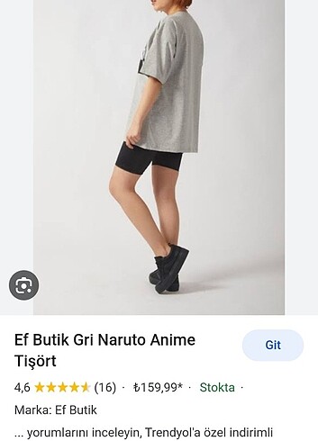 xl Beden Naruto anime tişört 