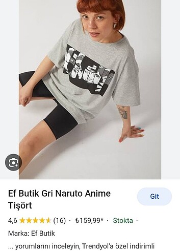 Naruto anime tişört 