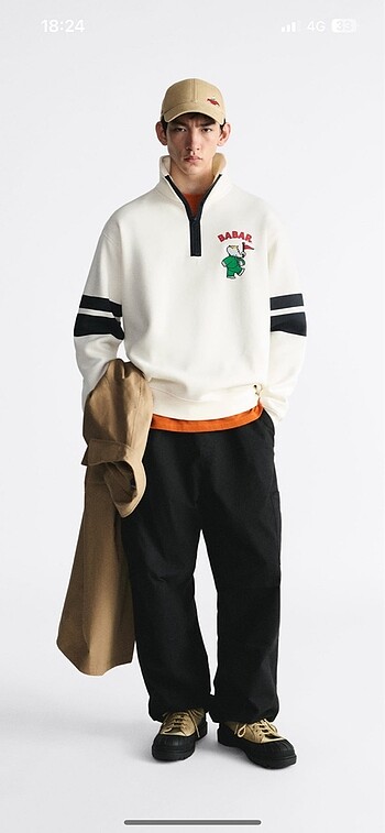 ZARA ERKEK SWEATSHİRT