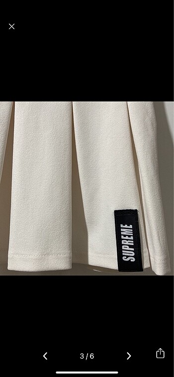 Pilise Beyaz Mini Etek - Görsel 2