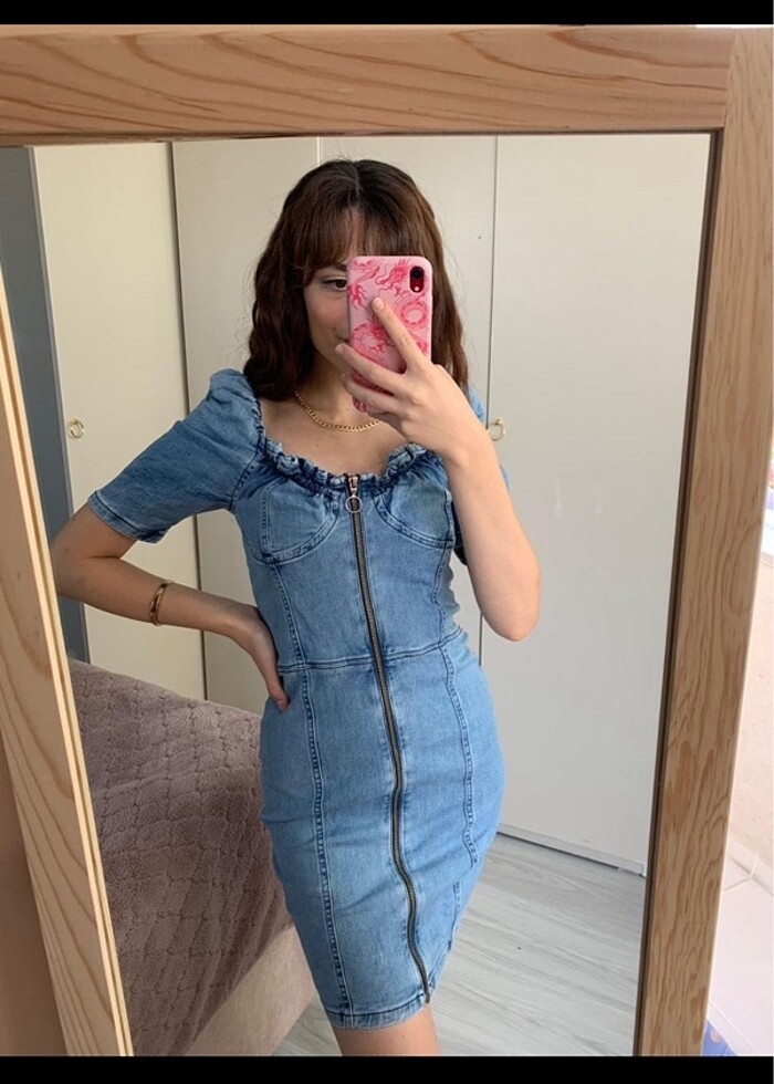 Mini kot elbise - Görsel 2