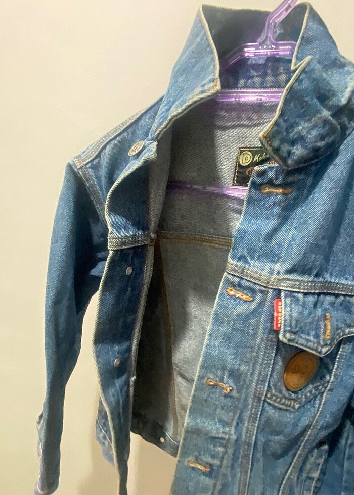 VİNTAGE KOT CEKET - Görsel 2