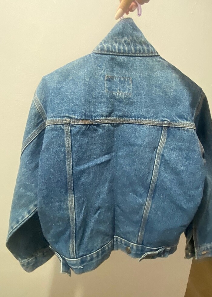 VİNTAGE KOT CEKET - Görsel 3