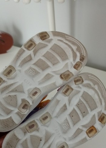 Kız Çocuk Pembe Renkli Cırt Cırtlı Sandalet - Görsel 3