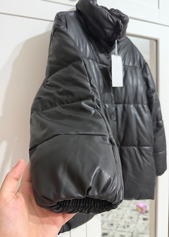 Bershka deri mont - Görsel 5