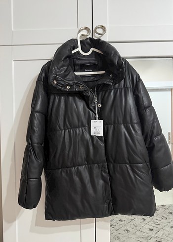 Bershka deri mont - Görsel 12