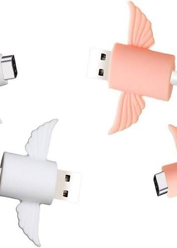 Pembe Kanatlı USB Flash Bellek