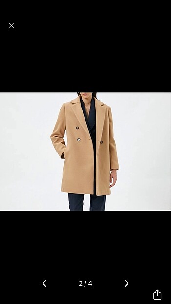 34 Beden camel Renk KABAN