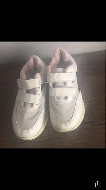 32 Beden beyaz Renk Kız çocuk spor ayakkabı