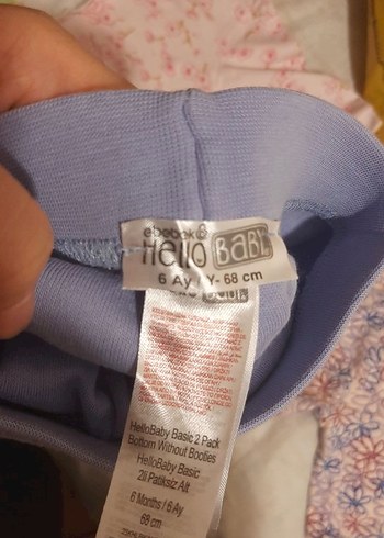 Pembe Dantelli Bebek Kız Takımı Uzun Kollu - Görsel 3