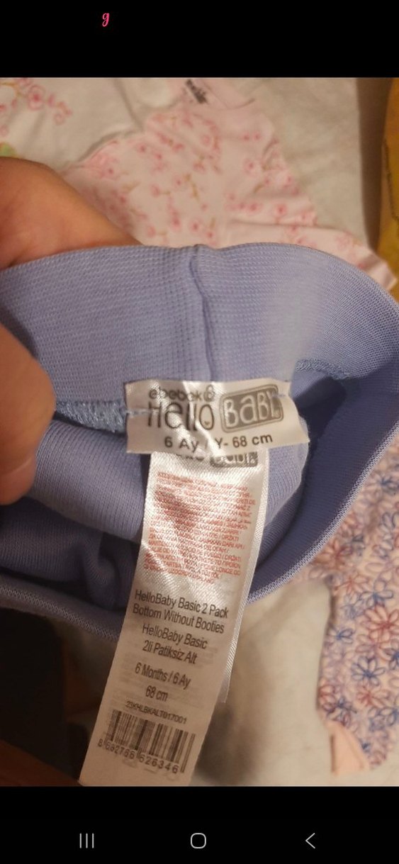 Pembe Dantelli Bebek Kız Takımı Uzun Kollu - Görsel 3