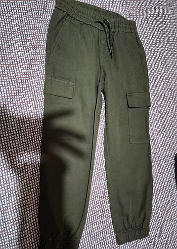 Erkek çocuk Kemerli Pamuklu Rahat Pantolon - Görsel 2