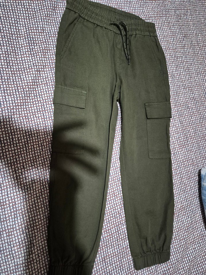 Erkek çocuk Kemerli Pamuklu Rahat Pantolon - Görsel 2