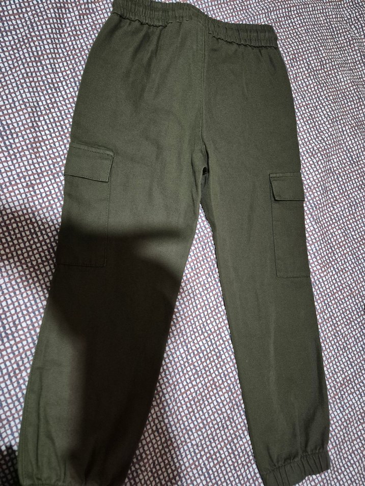 Erkek çocuk Kemerli Pamuklu Rahat Pantolon - Görsel 4