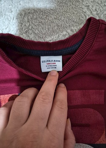 Bordo Baskılı Erkek Çocuk Sweatshirt - Görsel 4