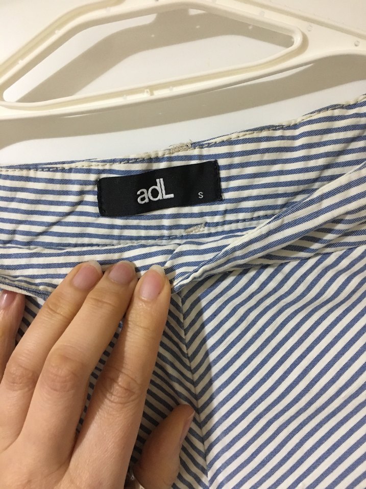 Çizgili Pamuklu Midi Etek - Görsel 3