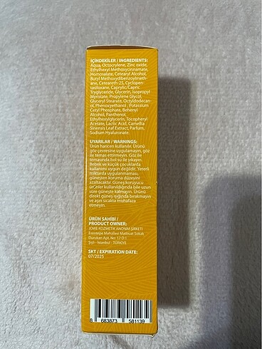 Diğer JOWE Güneş Kremi 50 SPF Yüksek korumalı 60 ml