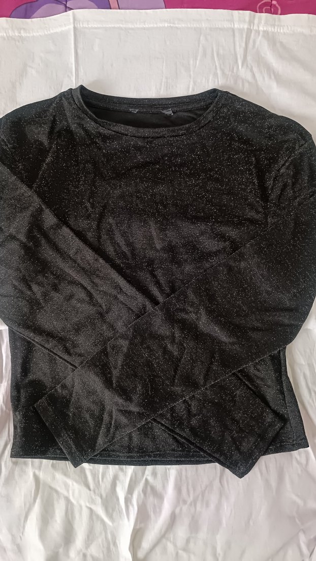 Siyah Uzun Kollu Basic Kadın Kazak - Görsel 2