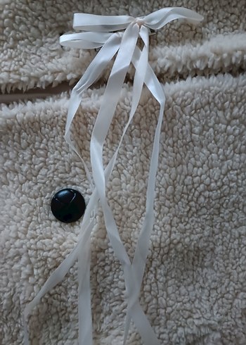beyaz 2 çift kurdele - Görsel 2