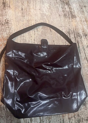 Bordo Deri Tokalı Kadın Çanta - Görsel 4