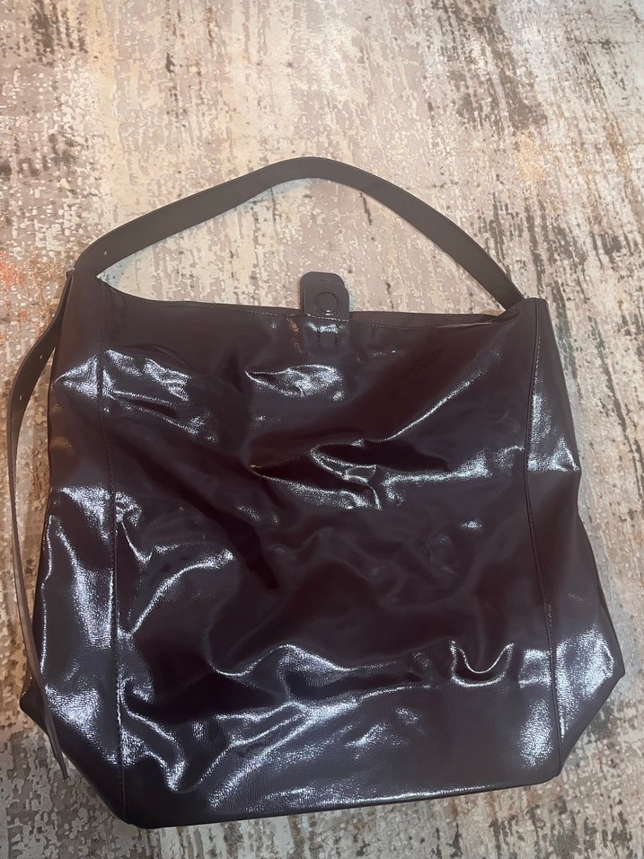 Bordo Deri Tokalı Kadın Çanta - Görsel 4