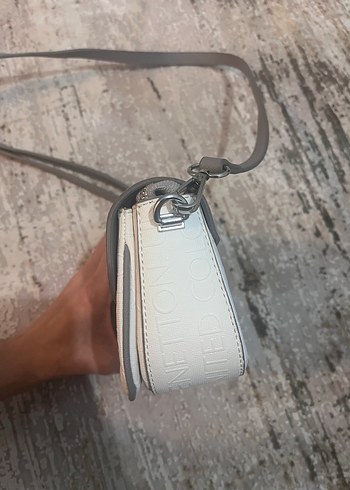 Gri Deri Kadın Omuz Çantası - Görsel 3