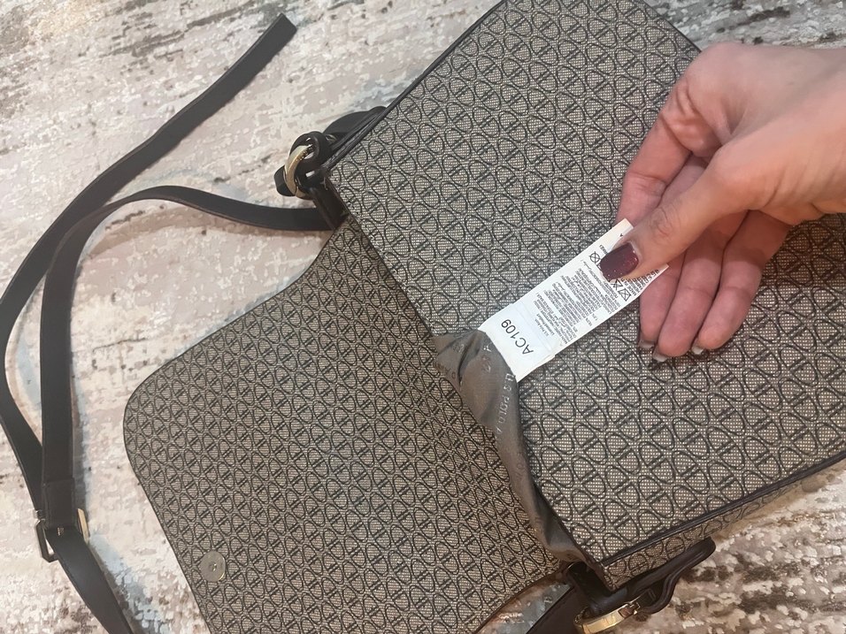 U.S. Polo Assn. Desenli Kahverengi Deri Çanta - Görsel 4