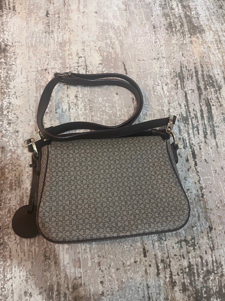 U.S. Polo Assn. Desenli Kahverengi Deri Çanta - Görsel 2