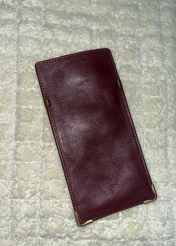 Cartier Bordo Deri Gözlük Kılıfı - Görsel 3