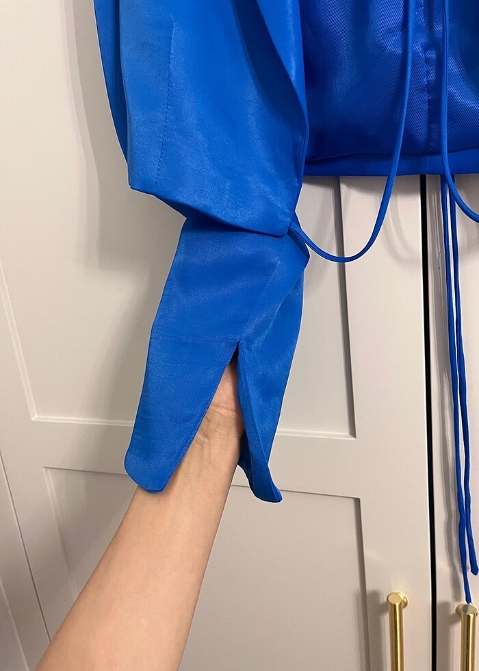 Zarar Belden Bağlamalı Kısa Ceket - Görsel 4