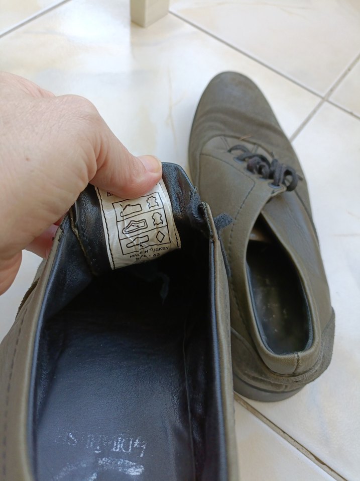 Gri Erkek Ayakkabı Bağcıkları - Görsel 3