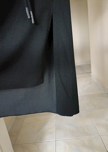 Siyah Uzun Kollu Kemerli Kadın Elbise - Görsel 5