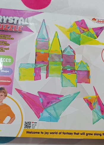 Renkli 200 Parça Kristal Bağlantı Oyuncak Seti - Görsel 18