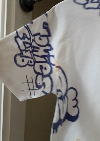 Beyaz Baskılı Erkek Çocuk Tişörtü - Görsel 6