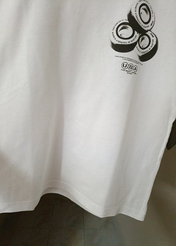 Erkek Çocuk Beyaz Baskılı Kısa Kollu Tişört - Görsel 6