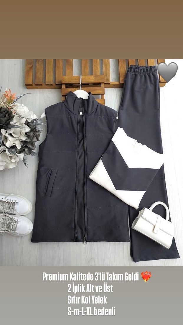 3'lü Yelekli Takım - Görsel 2