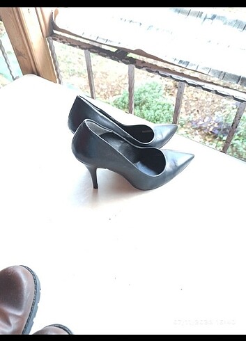 Kadın klasik Siyah stiletto 38 numara