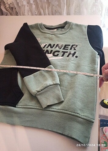 4 Yaş Beden gri Renk Erkek çocuk sweatshirt