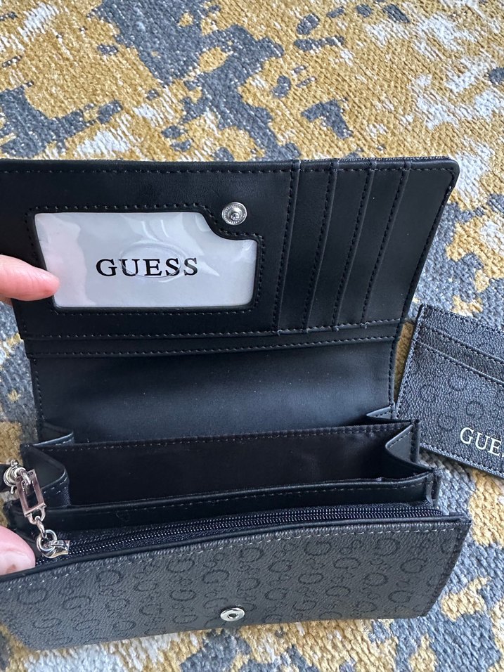 Siyah Deri Kadın Cüzdanı - Görsel 2