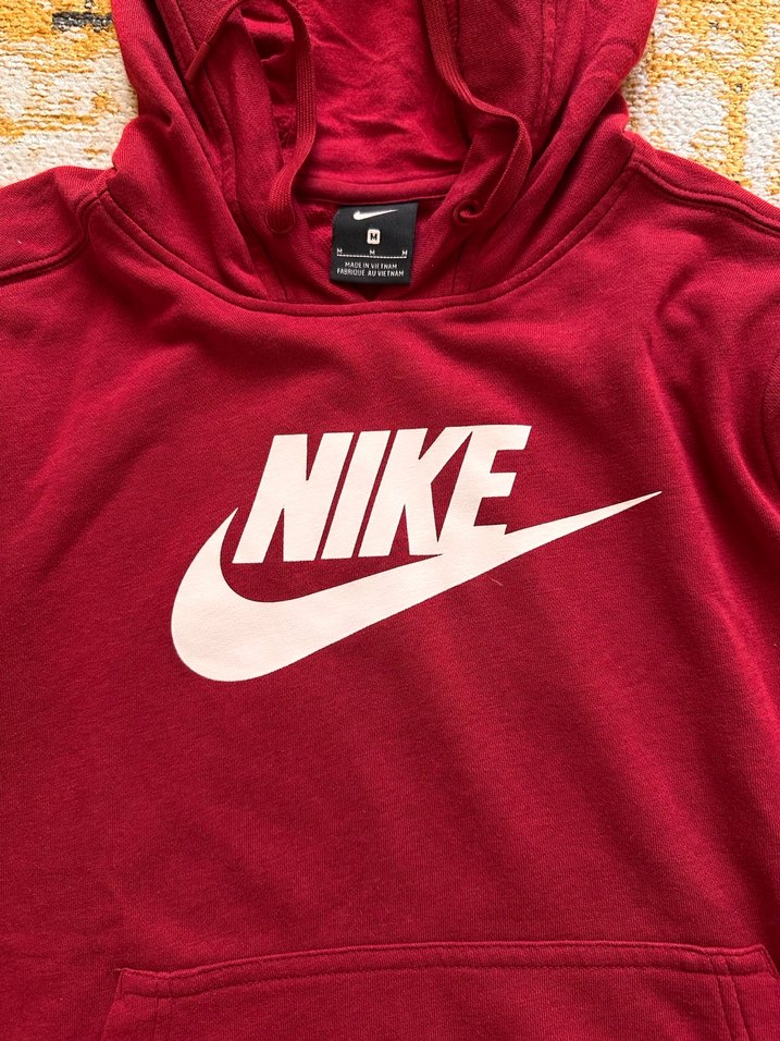 Kırmızı Nike Kapüşonlu Sweatshirt - Görsel 2