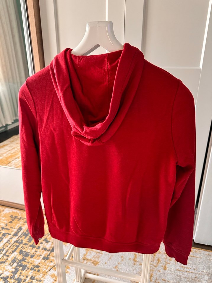 Kırmızı Nike Kapüşonlu Sweatshirt - Görsel 3