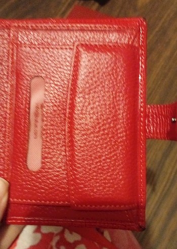 Kırmızı Deri Cüzdan - Görsel 5