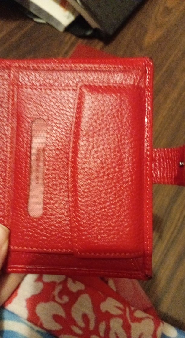 Kırmızı Deri Cüzdan - Görsel 5