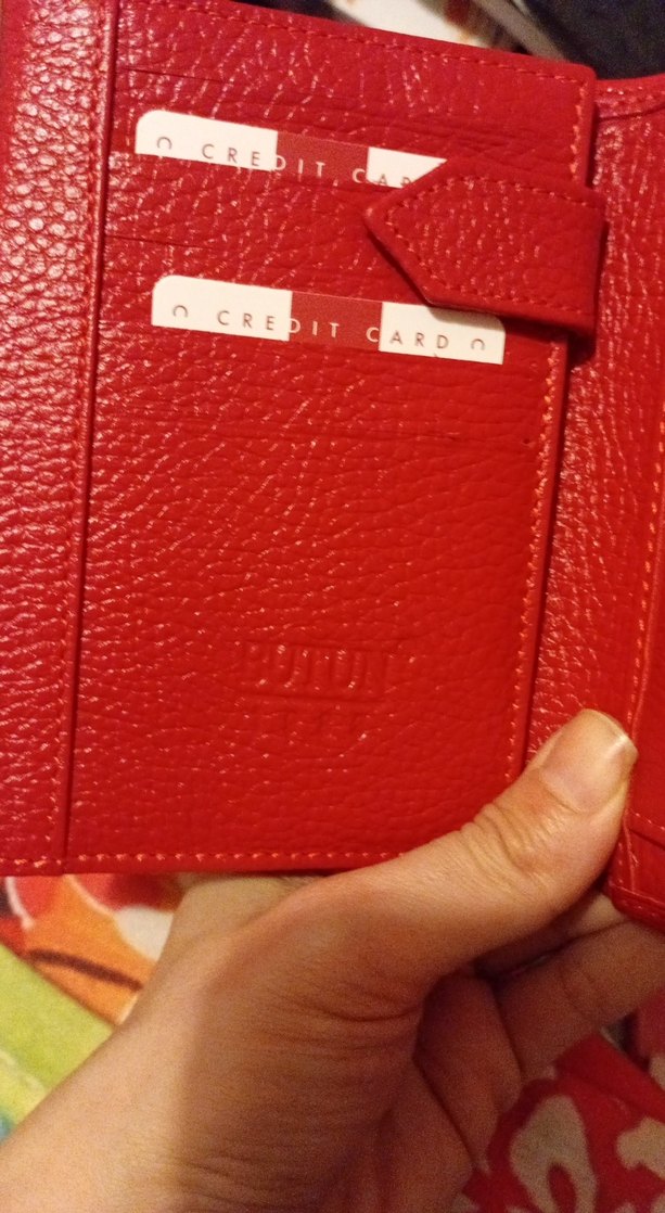 Kırmızı Deri Cüzdan - Görsel 4