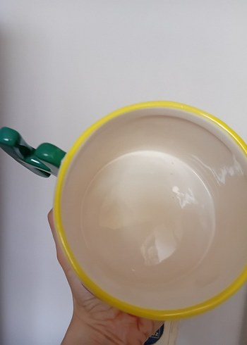 Renkli Happy Yazılı Seramik Kupa - Görsel 3