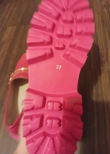 Pembe Kadın Platform Topuklu Tokalı Loafer - Görsel 3