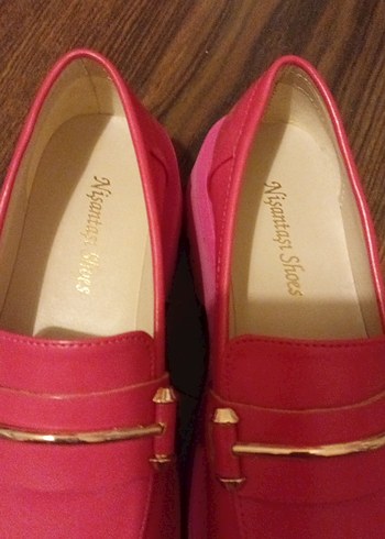 Pembe Kadın Platform Topuklu Tokalı Loafer - Görsel 4