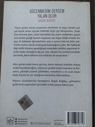  Kitap Gücenmedim Dersem Yalan Olur Başak Buğday